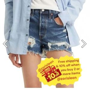 levi s 501 shorts women distressed size 30